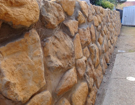Basalt Stone Masonry Wall Installation in Gold Coast