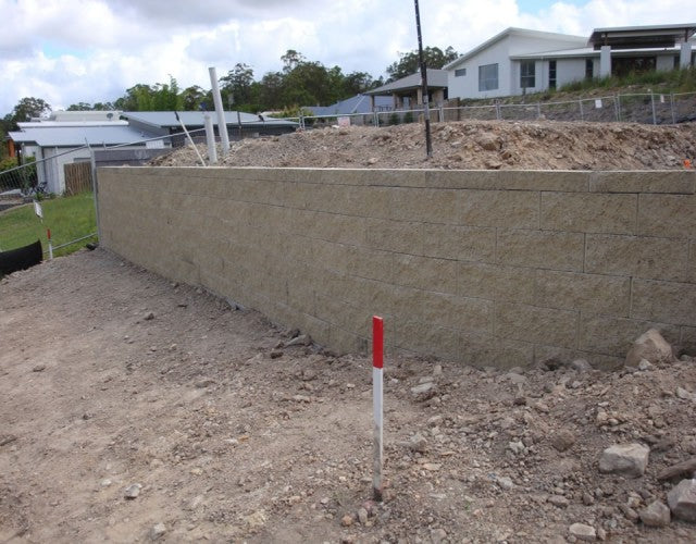 Durable Concrete Sleeper & Boral Keystone Block Walls for New Home ...