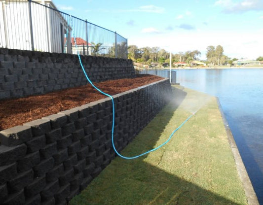 Transforming a Lakeside Area with Windsor Concrete Block Walls in Coombabah