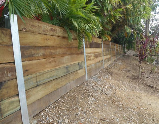 Hardwood Sleeper Retaining Wall Installation in Mudgeeraba, Gold Coast