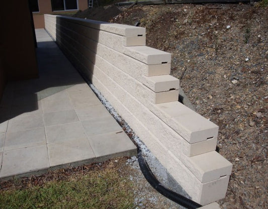 Heron Block Retaining Wall Transformation for Charity Home Raffle in Gold Coast