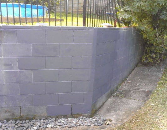Besser Block Retaining Wall Repair with Galvanised Steel Staples in Gold Coast