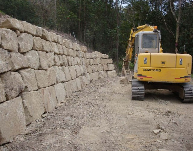 B Grade Cut Sandstone Boulder Retaining Walls - Durable and Natural Retaining Solutions